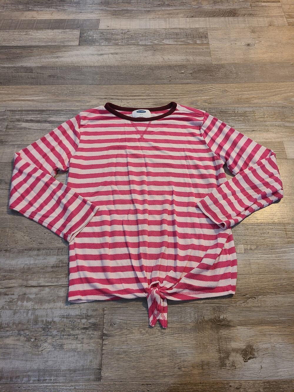 Old Navy large (10-12) girls striped long sleeve shirt